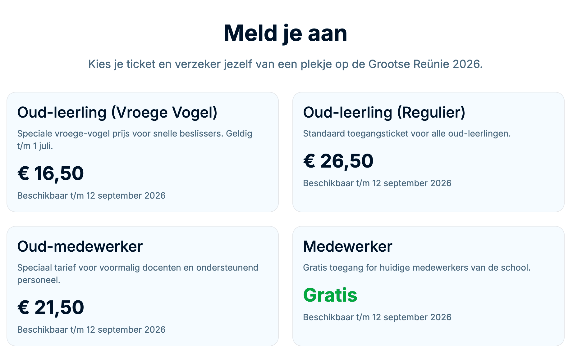 Volledige Ticketverkoop 2