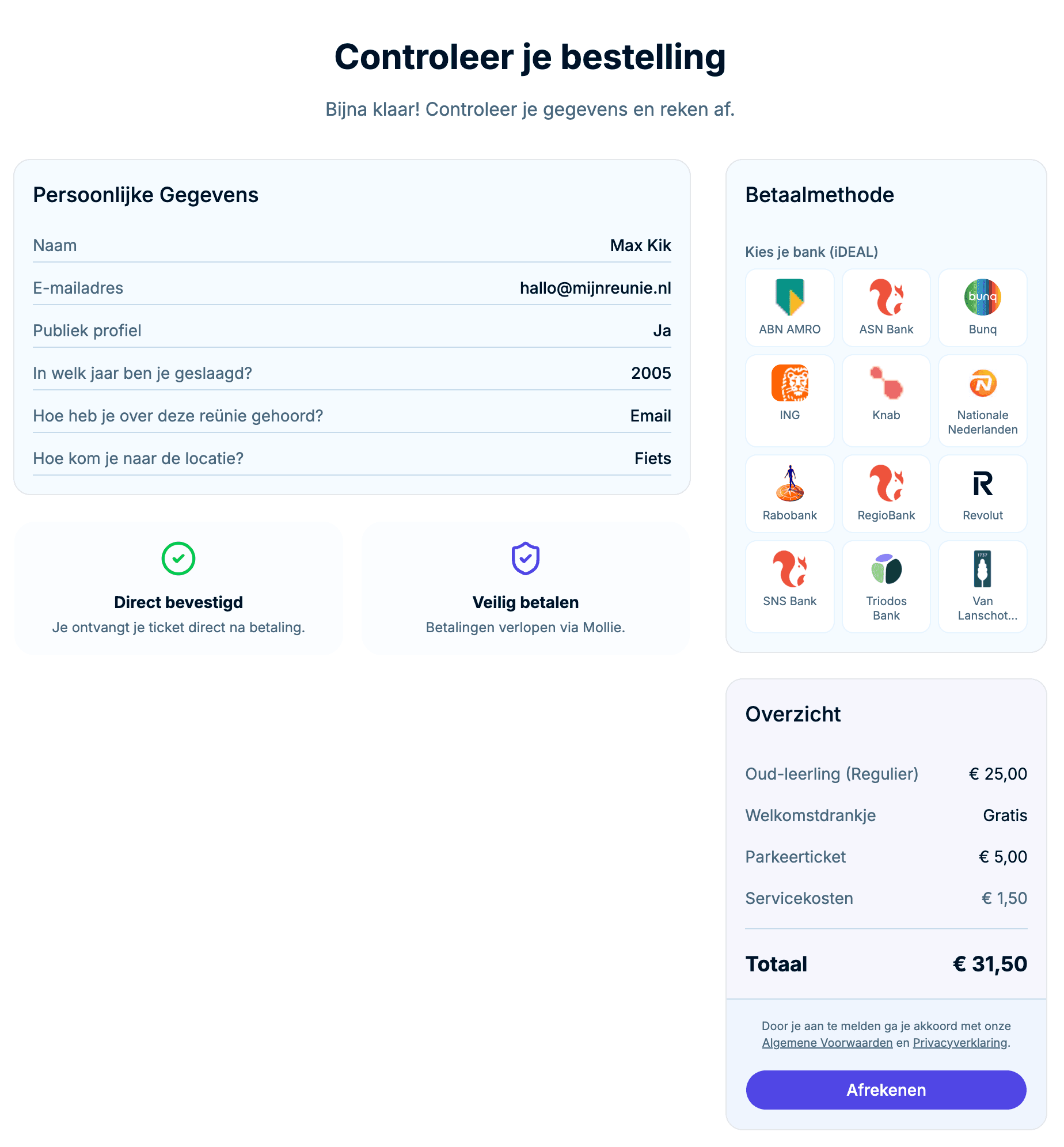 Volledige Ticketverkoop 1